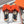 Hermes H-Style Flat Open-Toe Sandals Orange in Mink Fur 739515