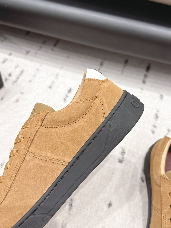 Chanel 26 Round Toe Platform Casual Shoes Light Camel in Suede 739427