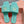 Miu Sandal Turquoise Matelassé Leather 739553