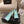 Chanel 26 Pumps Pearl Heel 80mm Turquoise in Calfskin 739573