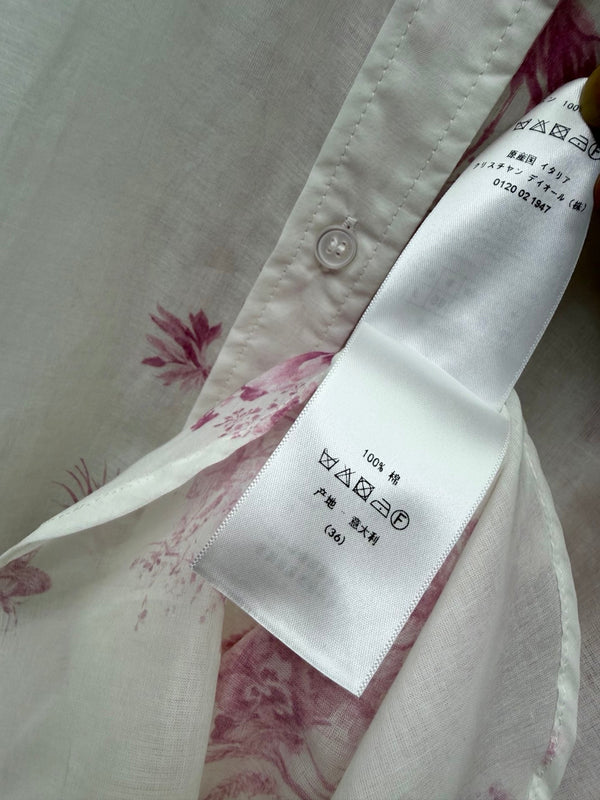 Dior Pink Printed Shirt in Cotton 376600