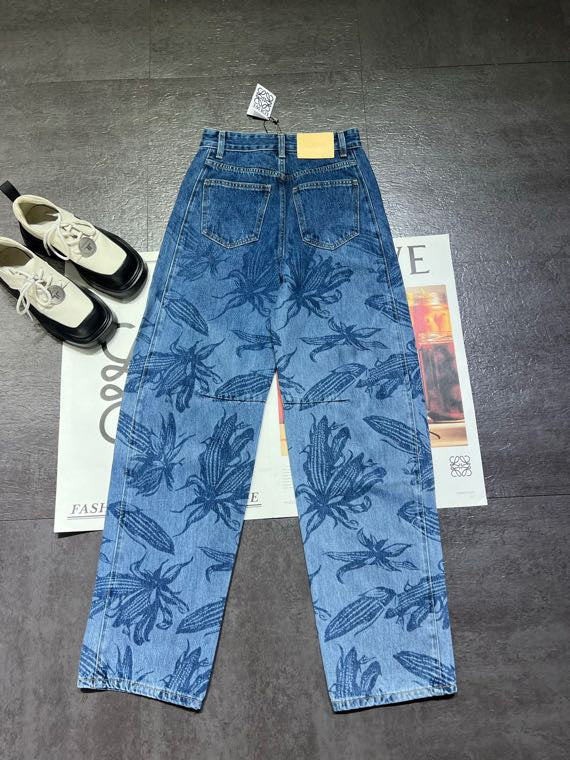 Loewe 26 Tapered Jeans Blue in Cotton 362283