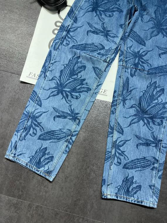 Loewe 26 Tapered Jeans Blue in Cotton 362283