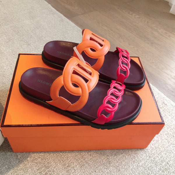 Hermès Extra Sandal Colorfull in Cowhide 743960