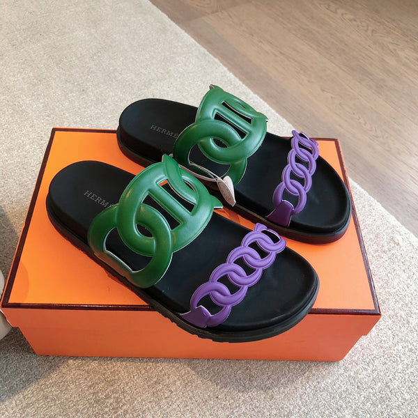 Hermès Extra Sandal Colorfull in Cowhide 743961