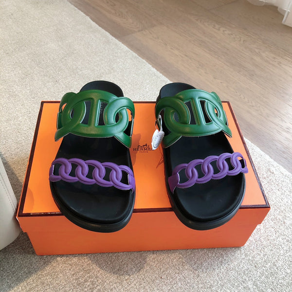 Hermès Extra Sandal Colorfull in Cowhide 743961