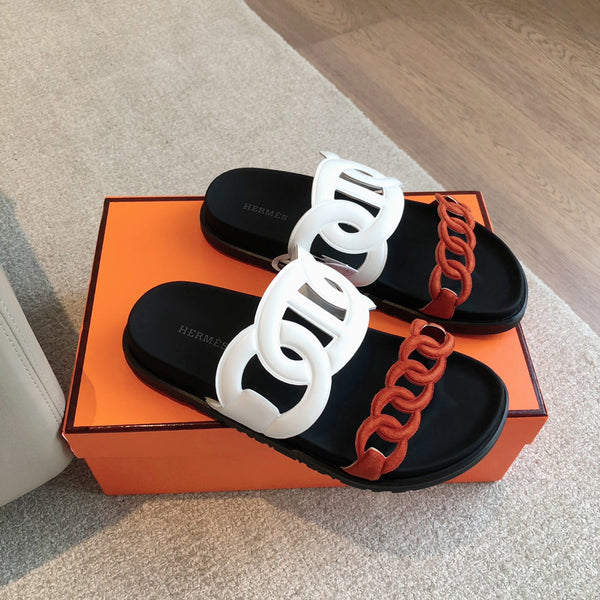 Hermès Extra Sandal Colorfull in Cowhide 743962