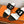 Hermès Sandal 60 Black White in Calfskin 743966