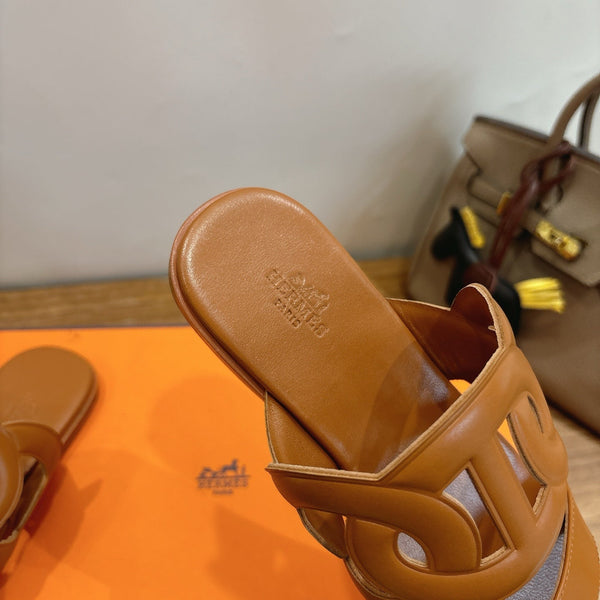 Hermès Sandal Brown in Calfskin 743980