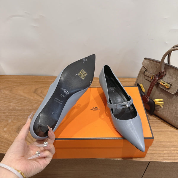 HM 26 Majeste 45 Pump Gray in Cowhide 744122
