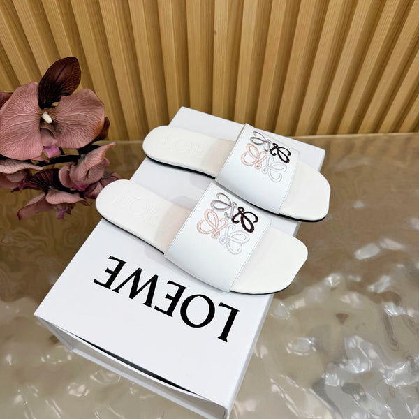Loew Sandal White in Sheepskin 749330
