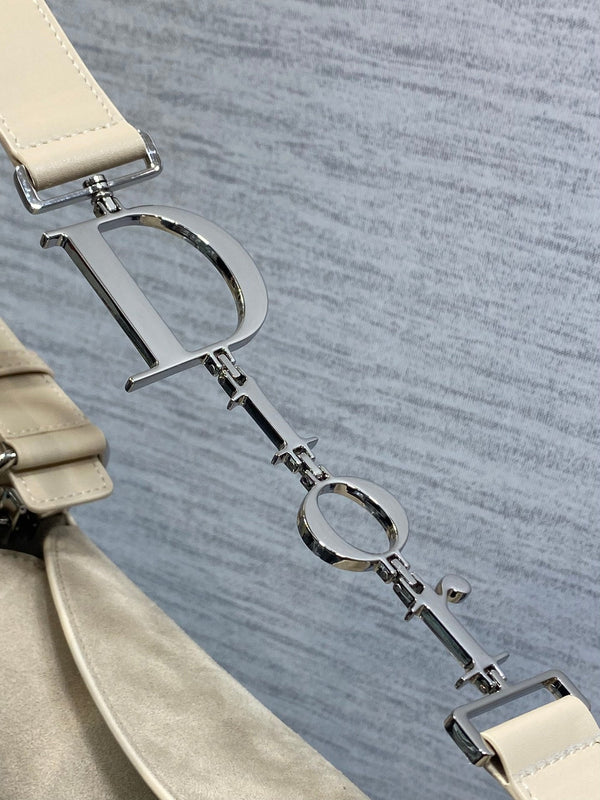 CD Diorly Bag 31.5cm Oatmeal in Nubuck Leather 286590