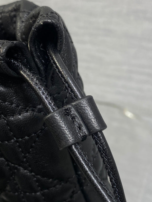 CD Dior Adiorable Bag 22cm Black in Quilted Leather 286641