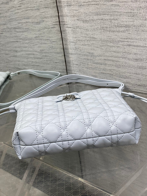 CD Dior Adiorable Bag 22cm Light Blue in Quilted Leather 286643