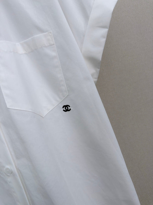 CC Short-sleeved Shirt White in Cotton 379640