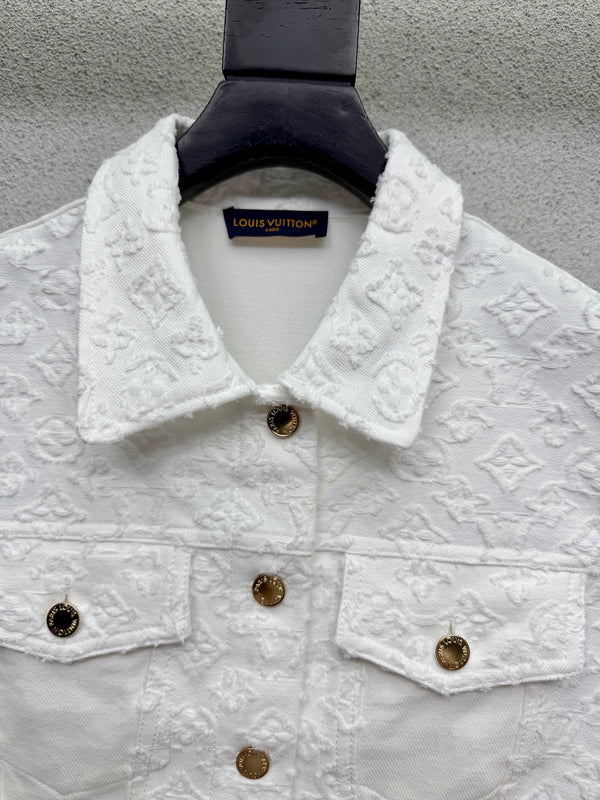LV Vest White in Cotton 382437