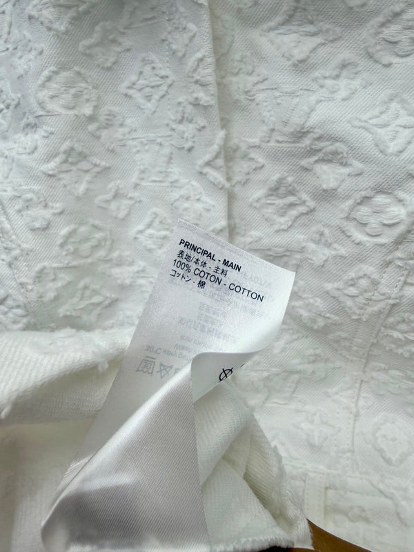 LV Dress White in Cotton 382434