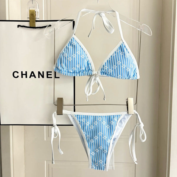 CC Bikini Set in Floral Print Blue 289857