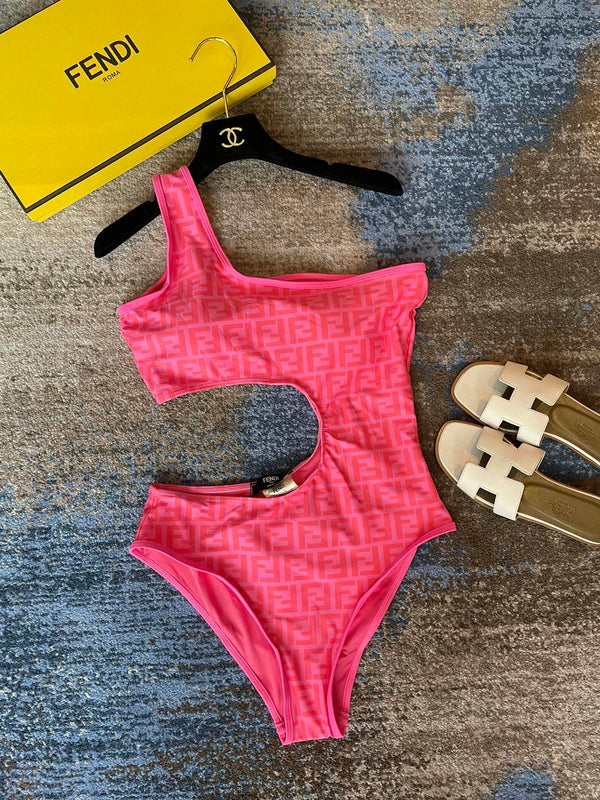 FF One-Piece Swimsuit Pink Polyamide 180526