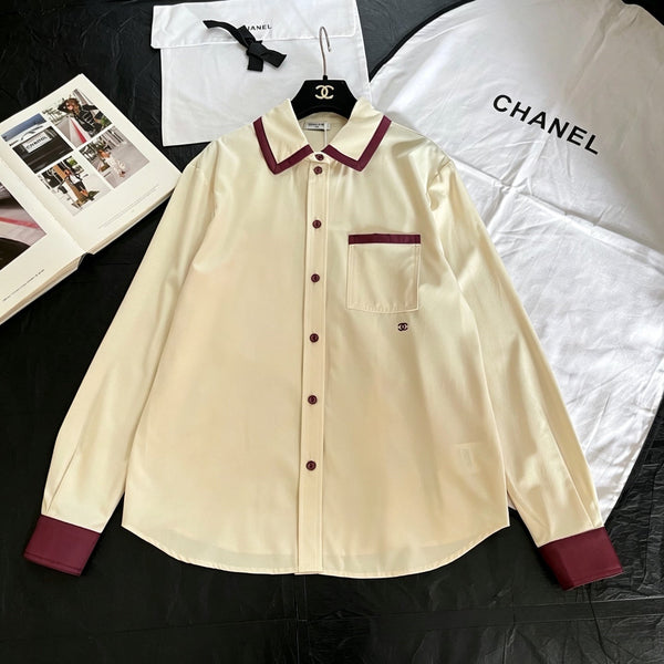 CC 2026 Long-Sleeved Shirt Light Yellow Soie Silk 300784
