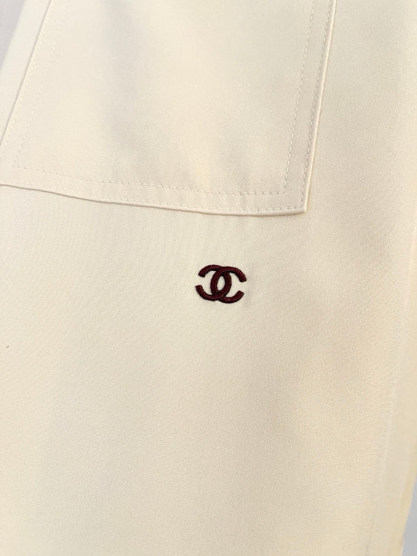 CC 2026 Long-Sleeved Shirt Light Yellow Soie Silk 300784