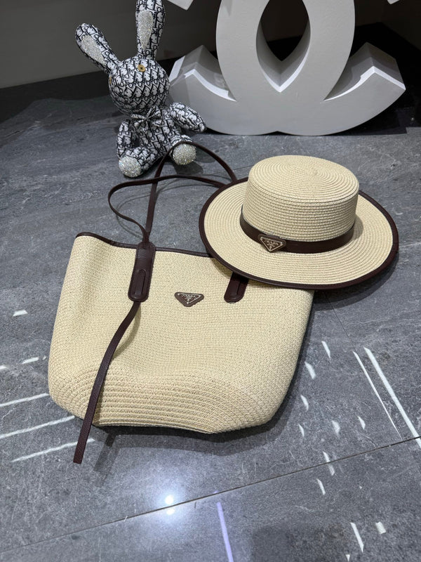 Prad Tote Bag & Hat Set Plant Grass 209735