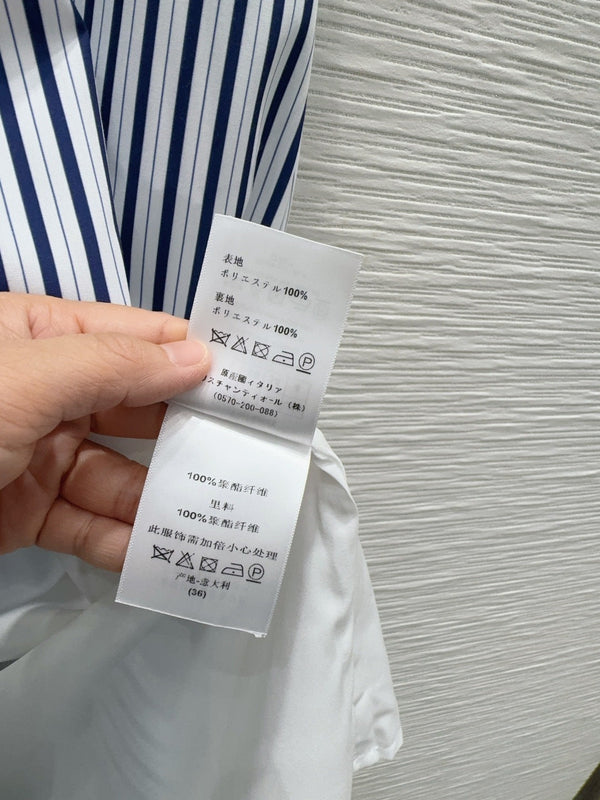 CD 2026 Dress Navy Blue mix White Polyester 392132