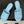 CC Quilted Heeled Sandal 8cm Blue Lambskin 834716