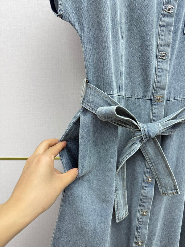 CC 26s Long Dress Denim 389417