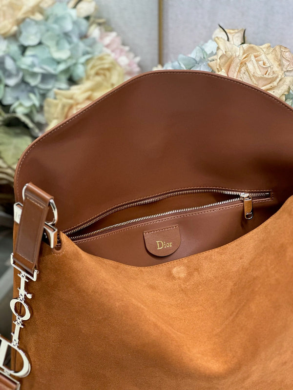 CD 2026 Bag Brown 39cm Suede Leather 288379