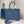 CD Medium Dioriviera Book Tote Blue Embroidered Canvas 158042