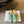 CD Baby Bow Mules Gold Bow Mint Green Suede 858671