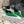 YSL Cosmo Crystal Mules 100mm Green Calfskin Leather 894617