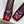 CC Square Toe Block Heel Pumps 90mm Burgundy Patent Leather 896862