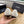 CC Braided Ballet Flats Black White Fabric 916121