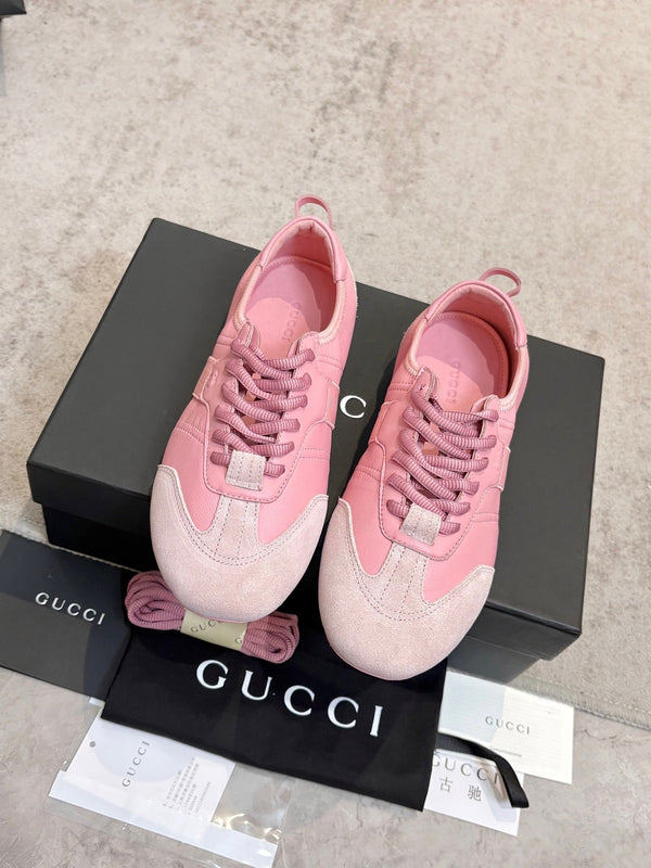 GG Flex Sneakers Pink Leather Suede 929236