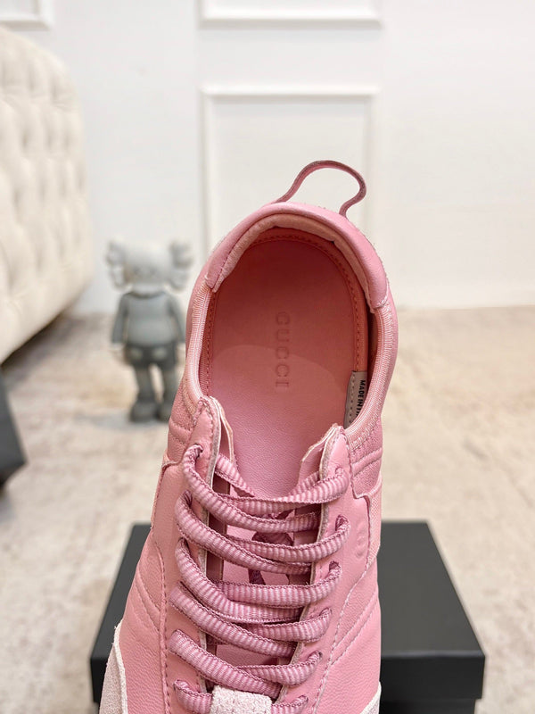GG Flex Sneakers Pink Leather Suede 929236