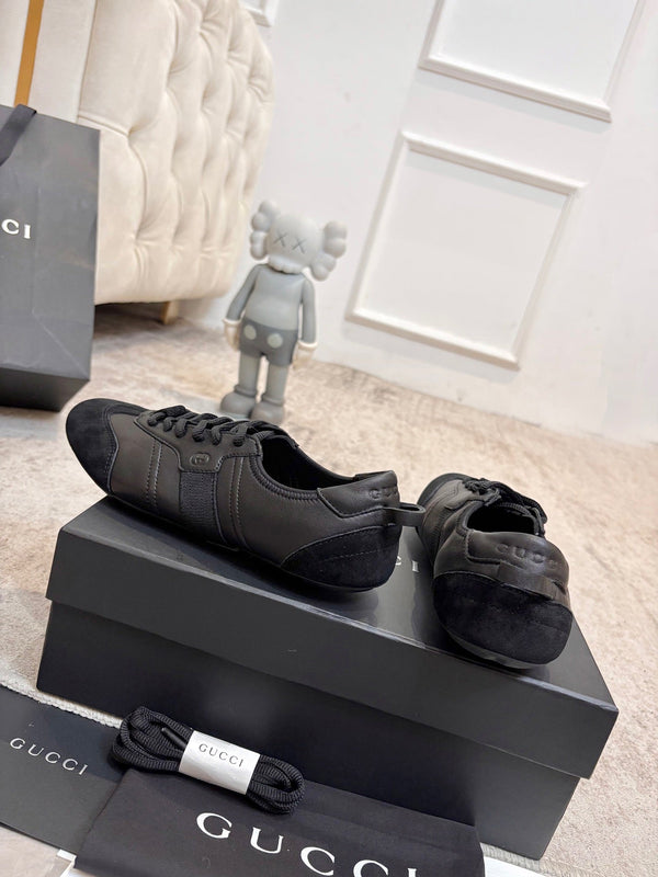 GG Flex Sneakers Black Leather Suede 929235