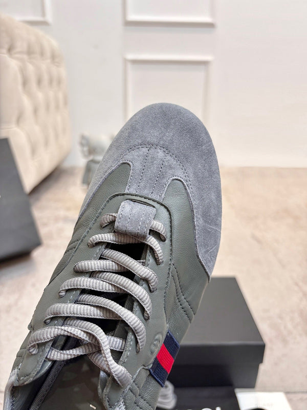 GG Flex Sneakers Grey Leather Suede 929233