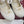 GG Lace-Up Ballet Flats White Canvas Suede 929236