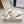JC Crystal Bow Mule Sandals 5.5CM Ivory Mesh Leather 930964