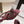 JC Crystal Bow Mule Sandals 5.5CM Burgundy Mesh Leather 930962