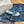 JC Liss 30MM Sandals Blue Leather 929067