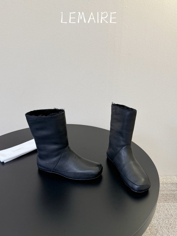 TR 26S Toni Ankle Boots Black Calfskin Shearling 933559