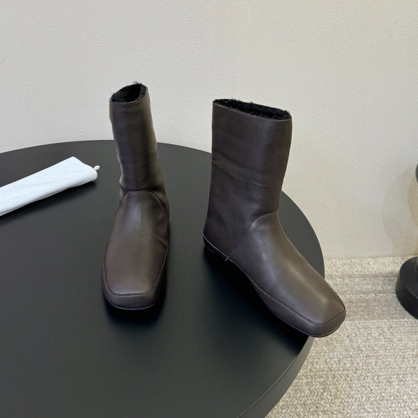 TR 26S Toni Ankle Boots Chocolate Calfskin Shearling 933558