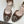 CD Oblique Bow Pearl Ankle Strap Pumps 3.5CM Brown Embroidered Cotton 933315