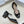 CD Oblique Bow Pearl Ankle Strap Pumps 3.5CM Grey Navy Embroidered Cotton 933313