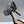CD Oblique Bow Pearl Ankle Strap Pumps 3.5CM Grey Navy Embroidered Cotton 933313