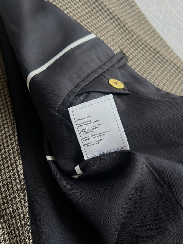CC Cropped Jacket Metallic Buttons Wool 401206