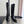 CC 26 High Boots Black Croc-Embossed Patent Calfskin 929459